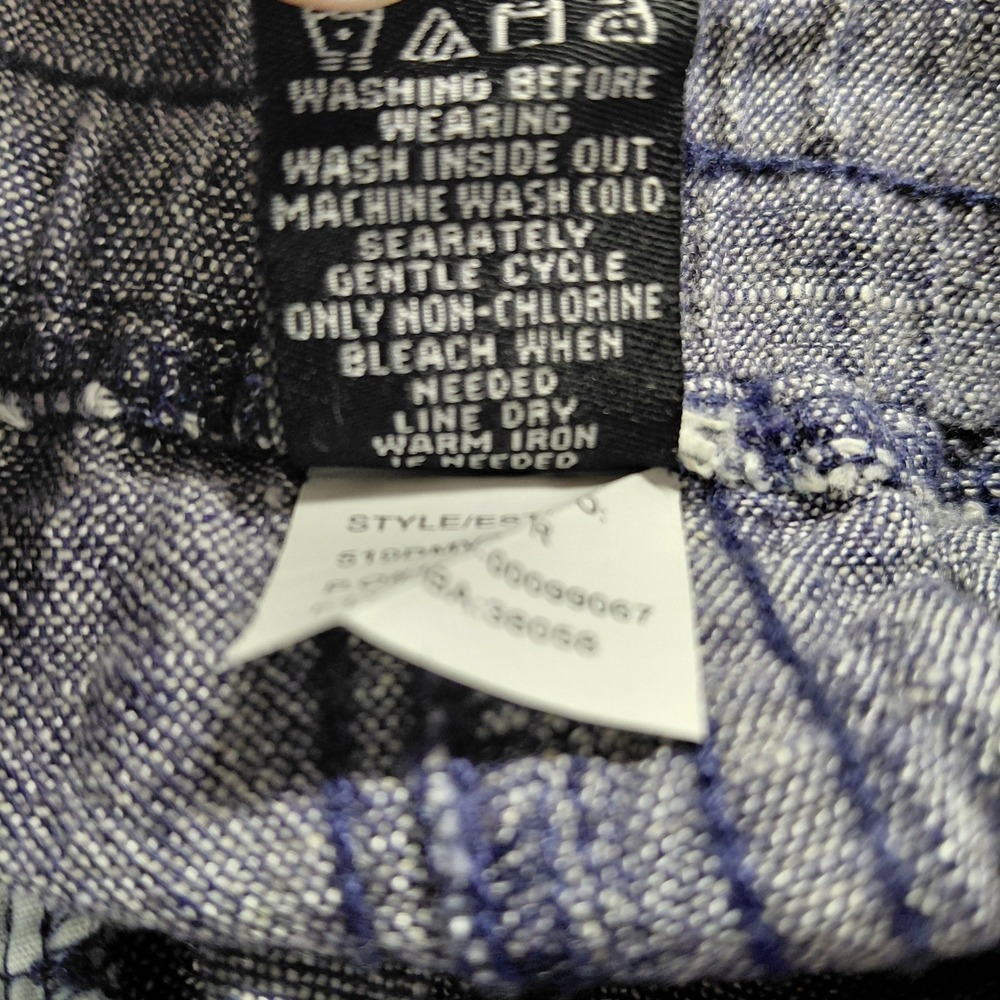 Violets & Roses Women Cropped Linen Pants Size 10/30 Blue Lagernook Coastal - Picture 9 of 11